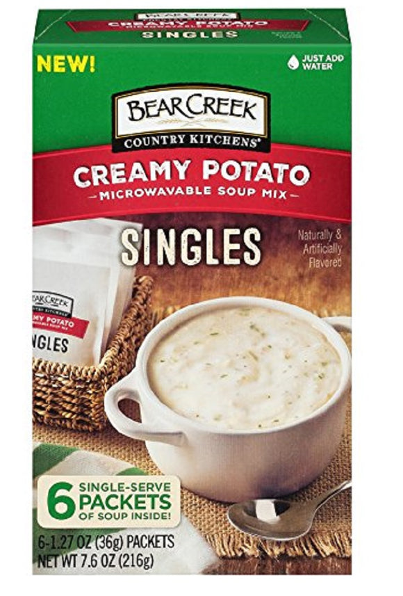 BEAR CREEK: Creamy Potato Soup Mix Singles, 7.62 oz