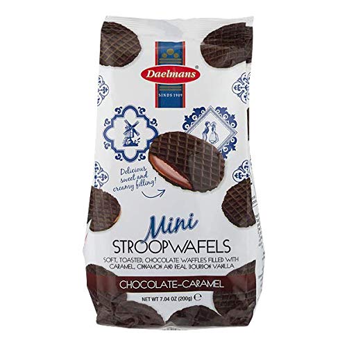 DAELMANS: Wafer Caramel Chocolate Mini Stroopwafels, 7.04 oz