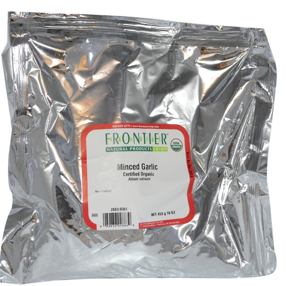 FRONTIER HERB: Organic Minced Garlic 16 oz