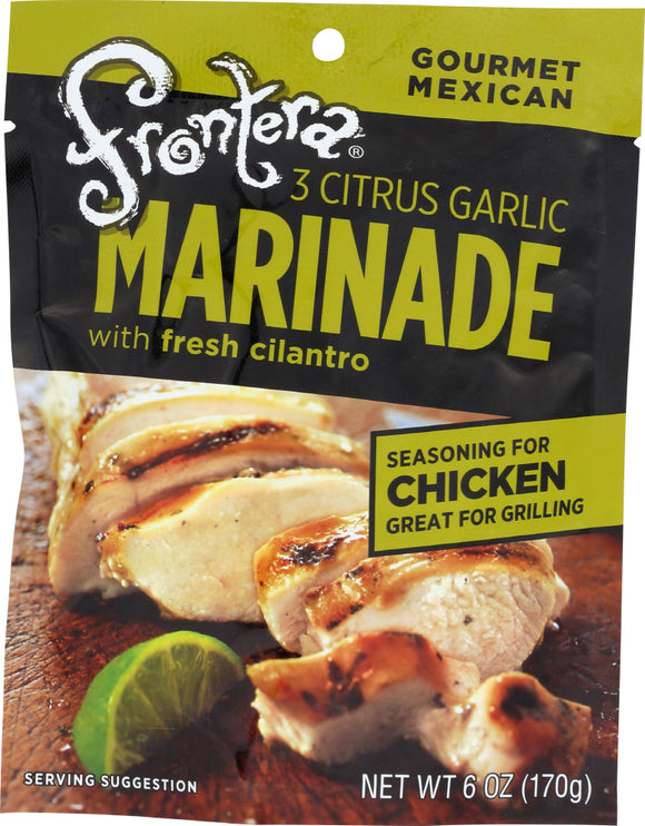 FRONTERA: 3 Citrus Garlic Marinade with Fresh Cilantro, 6 oz