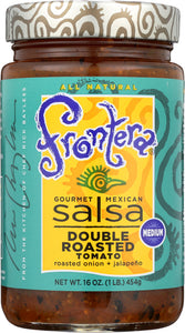 FRONTERA: Salsa Medium Double Roasted Tomato, 16 oz