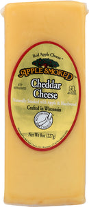 APPLE SMOKED CHEESE: Smoked Cheddar Cheese, 8 oz