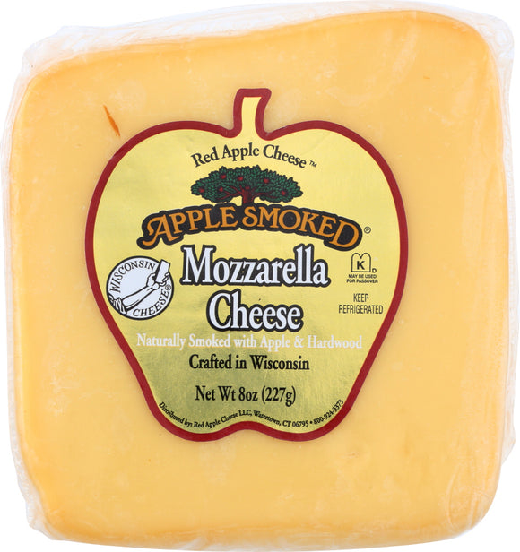 APPLE SMOKED: Cheese Smoked Mozzarella Cheese, 8 oz