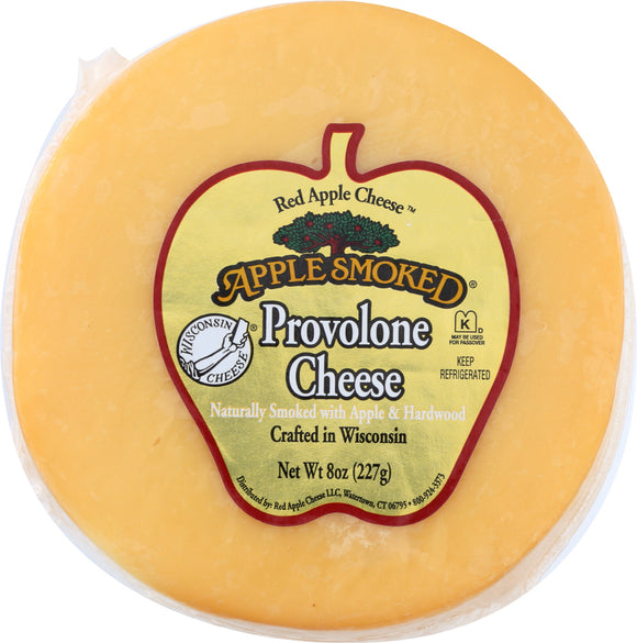 APPLE SMOKED CHEESE: Smoked Provolone Cheese, 8 oz