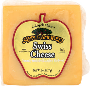 APPLE SMOKED CHEESE: Smoked Swiss Cheese, 8 oz