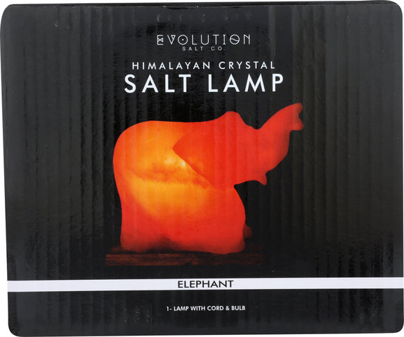 EVOLUTION SALT: Elephant Crystal Himalayan Salt Lamp 8 lb, 1 ea