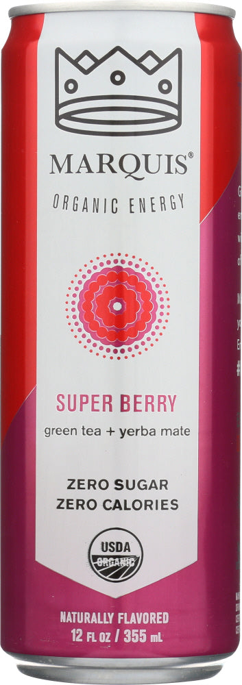 MARQUIS: Energy Drink Super Berry, 12 oz