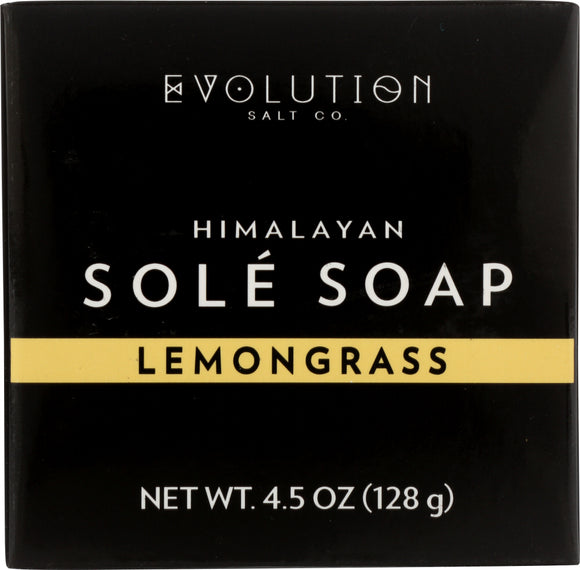EVOLUTION SALT: Lemongrass Sole Bath Soap, 4.5 oz
