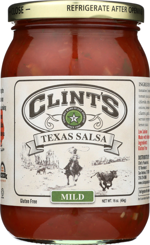 CLINT'S: Texas Salsa Mild, 16 oz