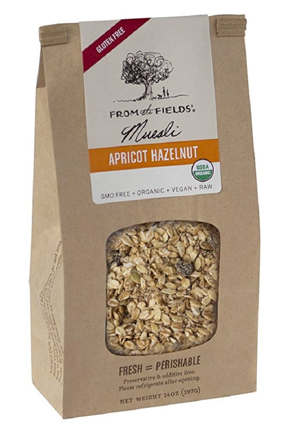 FROM THE FIELDS: Apricot Hazelnut Muesli, 14 oz