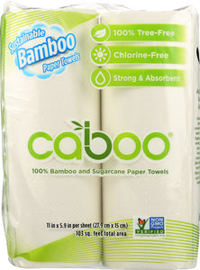 CABOO: 2-Ply Paper Towels 115 Sheets, 2 Rolls