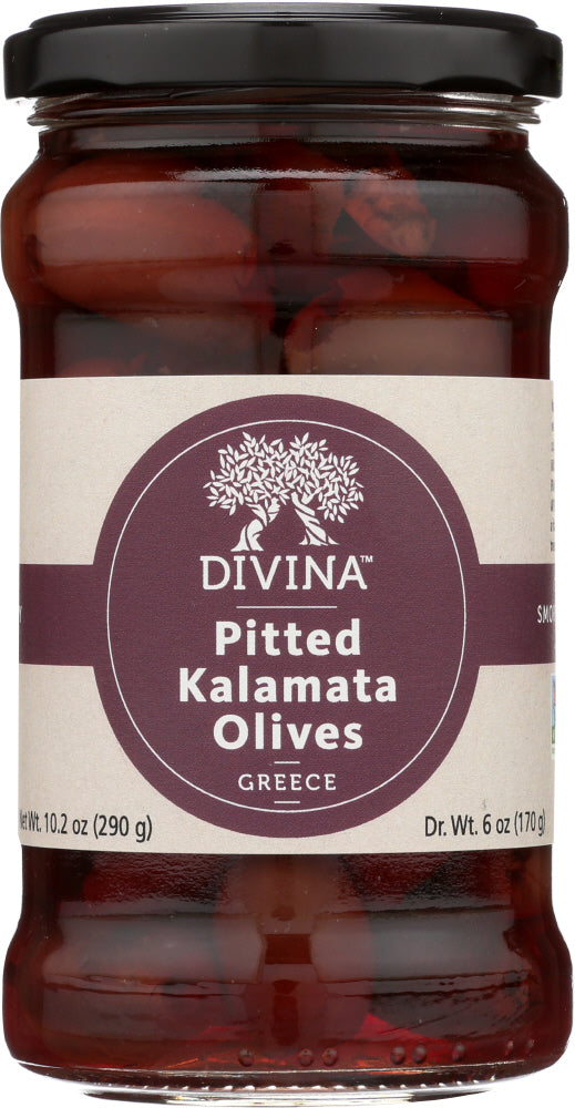 DIVINA: Olives Pitted Kalamata, 6 oz