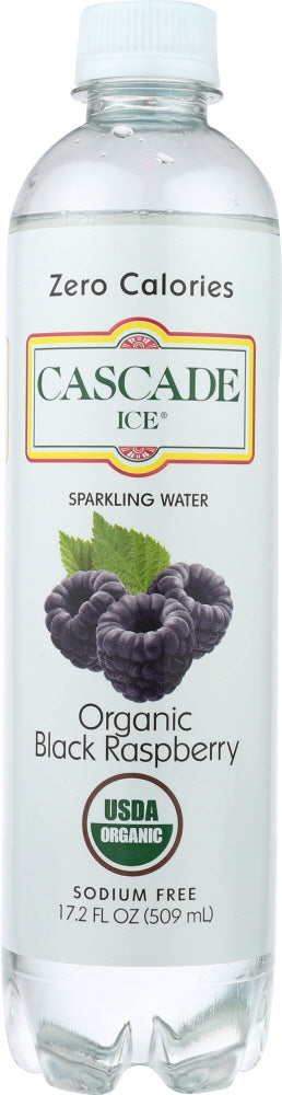 CASCADE ICE: Sparkling Water Black Raspberry, 17.2 oz