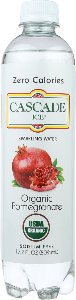 CASCADE ICE: Sparkling Water Pomegranate, 17.2 oz