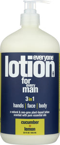 EO PRODUCTS: Everyone for Men 3-in-1 Cucumber + Lemon Lotion, 32 oz