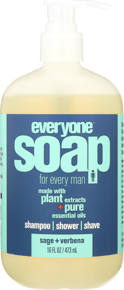 EVERYONE: Men’s Soap Sage & Verbena, 16 oz