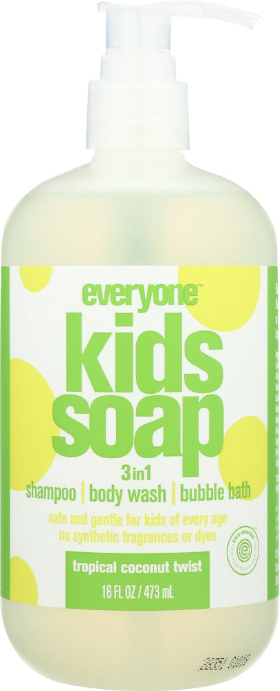 EVERYONE: Kids Soap Tropical Coconut, 16 oz