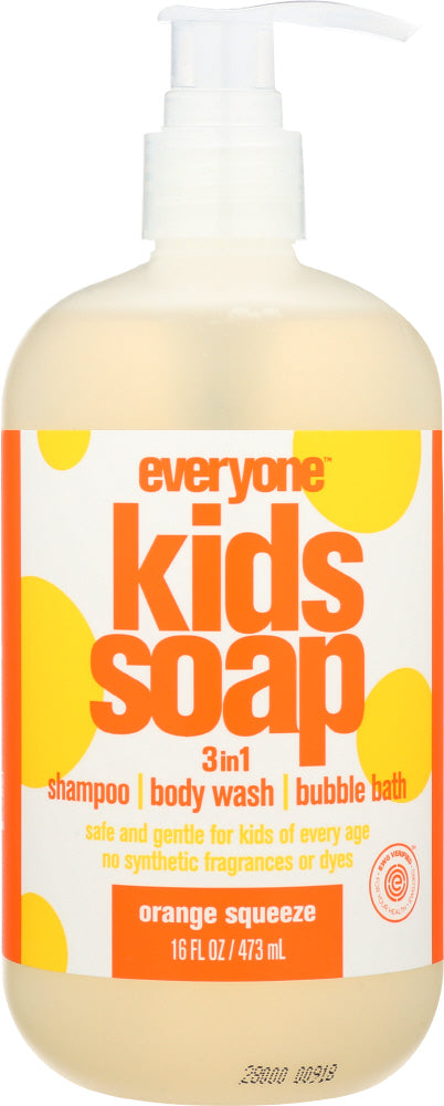 EVERYONE: Kids Soap Orange, 16 oz