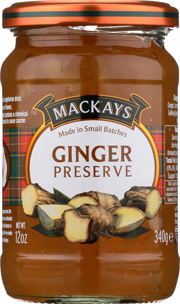 MACKAYS: Spiced Ginger Preserve, 12 oz