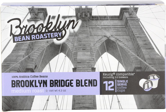 BROOKLYN BEAN ROASTERY: Brooklyn Bridge Blend Medium Roast Coffee, 12 cups