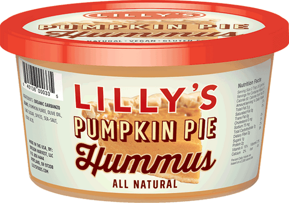 LILLYS HUMMUS: Pumpkin Pie Hummus, 12 oz