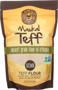 MASKAL TEFF: Flour Brown, 16 oz