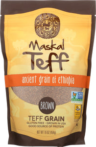 MASKAL TEFF: Grain Teff Brown, 16 oz