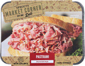 MARKET CORNER: Pastrami Shaved Deli Style, 14 oz