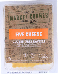 MARKET CORNER: Ravioli 3 Cheese Gluten Free 9 oz