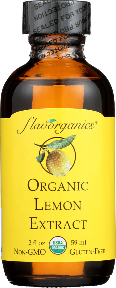 FLAVORGANICS: Extract Lemon Organic, 2 oz