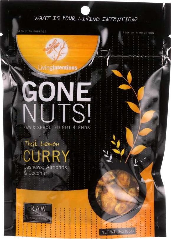 LIVING INTENTIONS: Thai Lemon Curry Cashews Almonds & Coconut, 3 oz