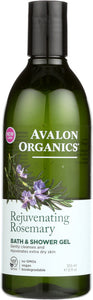 AVALON ORGANICS: Bath & Shower Gel Rosemary, 12 oz