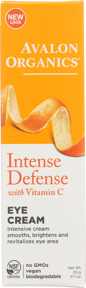 AVALON ORGANICS: Intense Defense Vitamin C Renewal Revitalizing Eye Cream, 1 oz