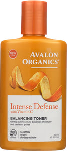 AVALON ORGANICS: Intense Defense Vitamin C Balancing Toner, 8.5 oz