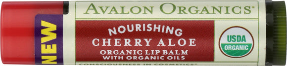 AVALON ORGANICS: Lip Balm Cherry Aloe, .15 oz