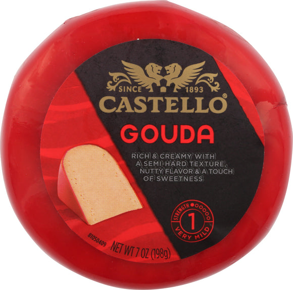 CASTELLO: Gouda Cheese Round, 7 oz