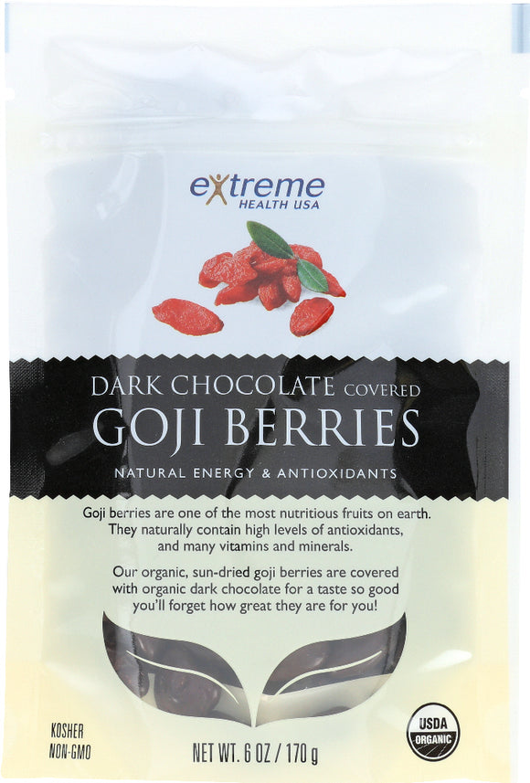 EXTREME HEALTH USA: Goji Berry Dark Chocolate Organic, 6 oz