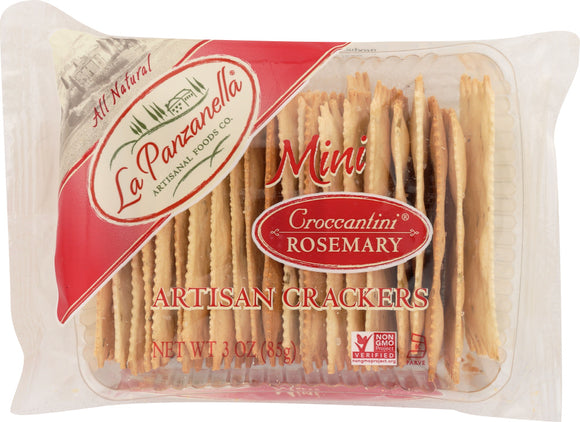 LA PANZANELLA: Mini Croccantini Rosemary, 3 Oz