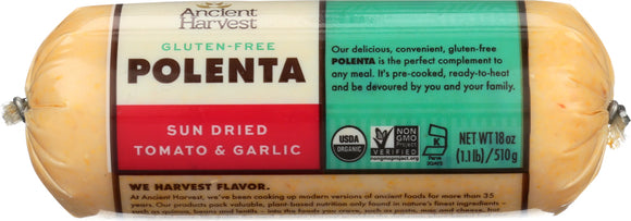 FOOD MERCHANTS: Organic Polenta Sun Dried Tomato Garlic, 18 oz