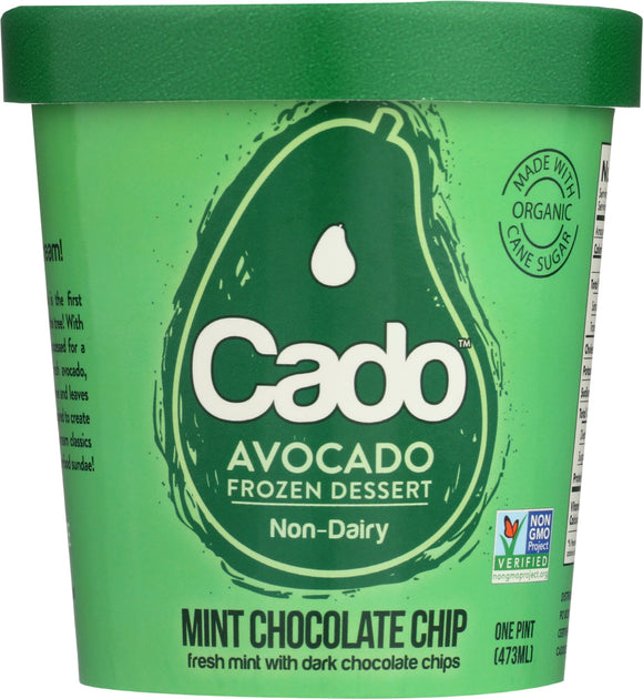 CADO: Mint Chocolate Chip Ice Cream, 1 pt