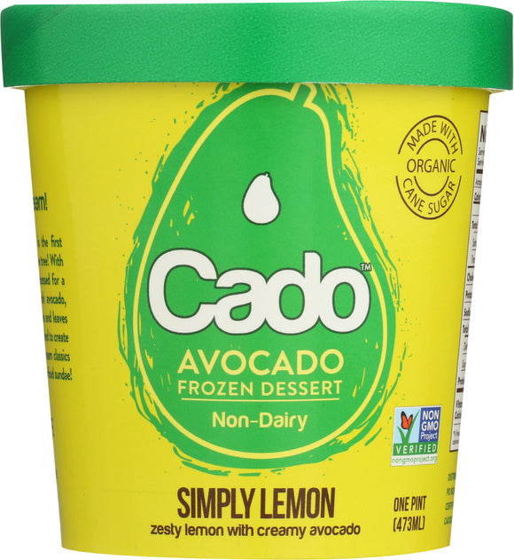 CADO: Simply Lemon Ice Cream, 1 pint