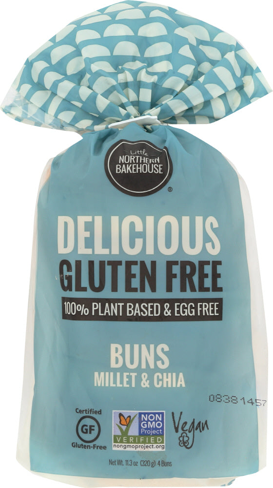 LITTLENORT:  MILLET & CHIA BUNS 4CT (11.280 OZ)