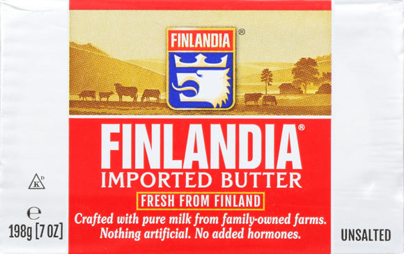FINLANDIA CHEESE: Butter Unsalted Cultured, 8 oz