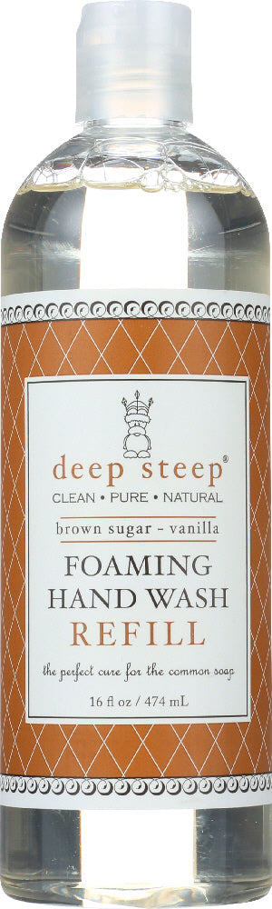 DEEP STEEP: Brown Sugar Vanilla Hand Wash Refill, 16oz