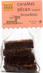 DANCING DEER: Brownies Caramel Pecan, 8 oz