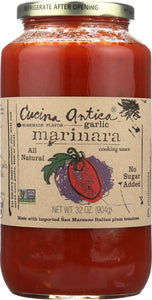 CUCINA ANTICA: Garlic Marinara Sauce, 32 oz