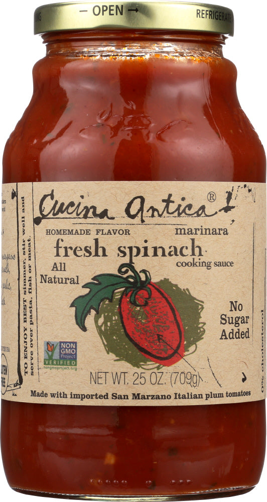 CUCINA ANTICA: Sauce Pasta Spinach 25 oz