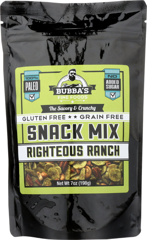 BUBBAS FINE FOODS LLC: Mix Snack Righteous Ranch, 7 oz