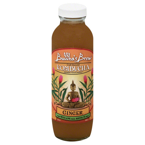 BUDDHA'S BREW: Kombucha Ginger, 16 oz