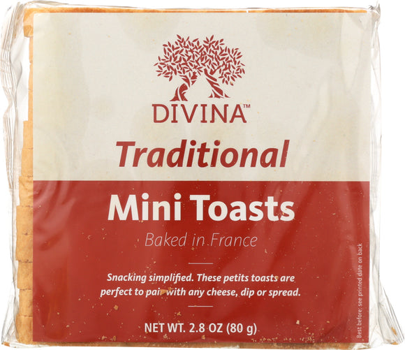 DIVINA: Mini Toasts, 2.82 oz
